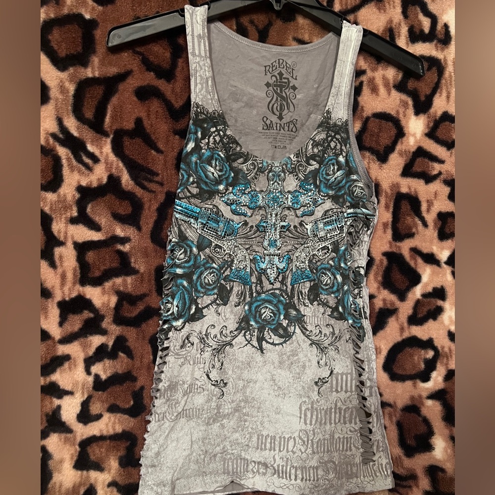 Women’s Rebel Saints Rhinestones  👚